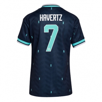 Billige Fotballdrakt Tyskland Kai Havertz #7 Replika Bortedrakt Dame VM 2026 Kortermet